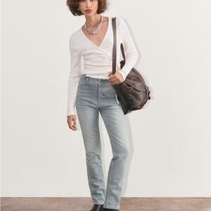 Everlane Way-High Slim, Vintage Light, Size 27 (29” Inseam)